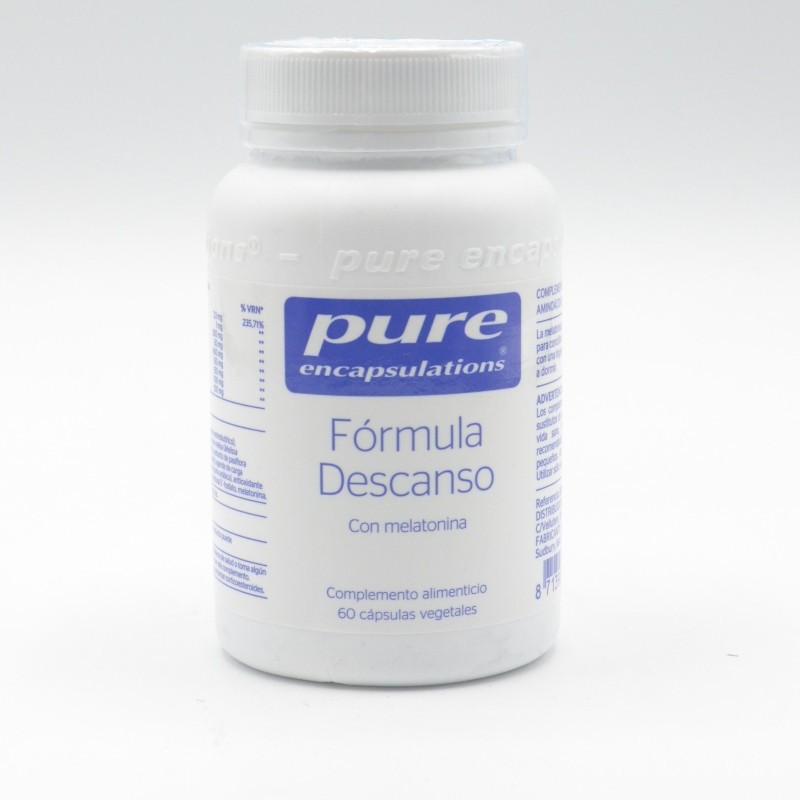 PURE FORMULA DESCANSO 60 CAPSULAS Regulación de estrés y ciclo del sueño