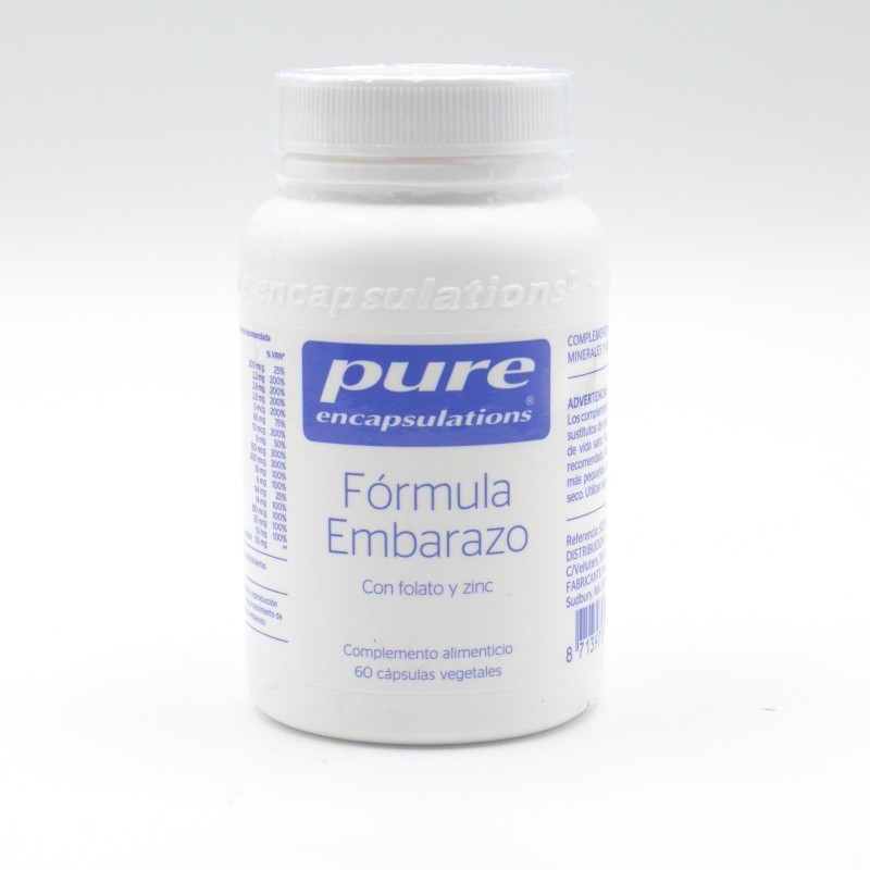 PURE FORMULA EMBARAZO 60 CAPSULAS Fertilidad y deseo