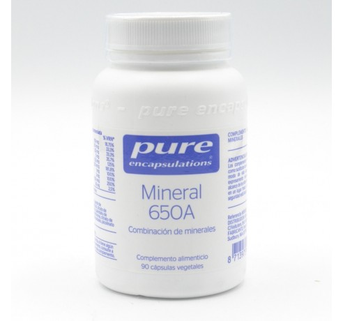 PURE MINERAL 650A 60 CAPSULAS Complejos multivitamínicos