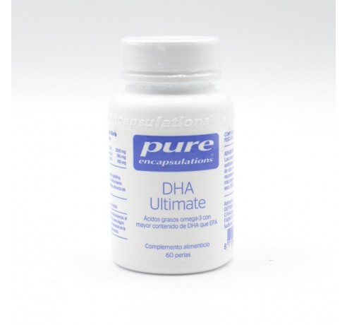 PURE DHA ULTIMATE 60 PERLAS Salud cardiovascular