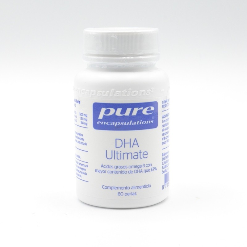 PURE DHA ULTIMATE 60 PERLAS Salud cardiovascular