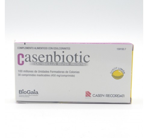 CASENBIOTIC LIMON 30 COMP Probióticos y sueros de rehidratación