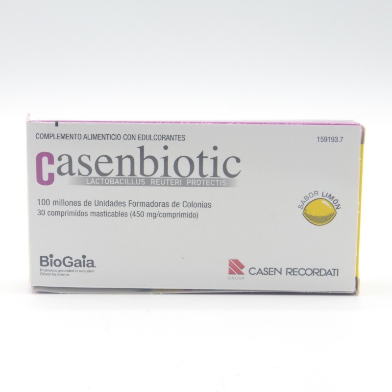 CASENBIOTIC LIMON 30 COMP Probióticos y sueros de rehidratación