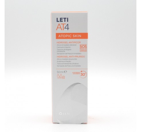 LETI AT-4 HIDROGEL ANTIPICOR 50 ML Hidratación y piel atópica