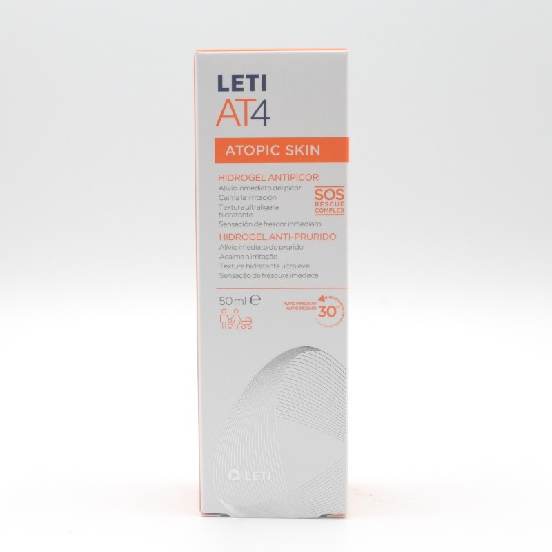 LETI AT-4 HIDROGEL ANTIPICOR 50 ML Hidratación y piel atópica