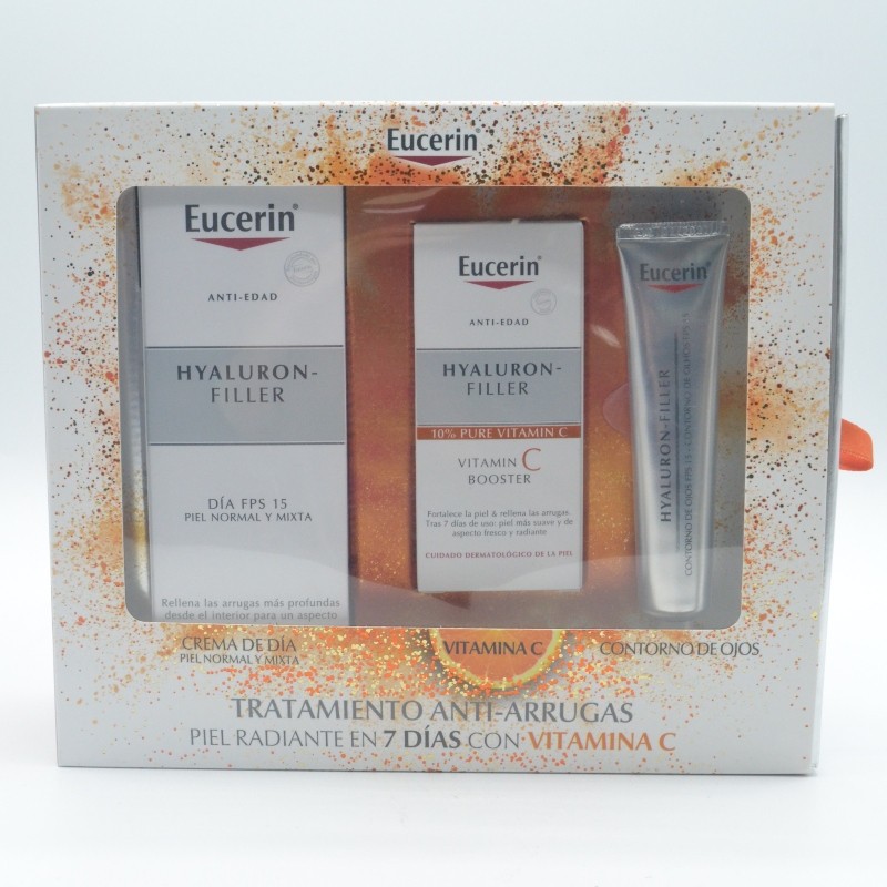 EUCERIN NAVIDAD HF DIA SPF15+ PIEL SECA 50ML + HF NOCHE 50ML Antiedad