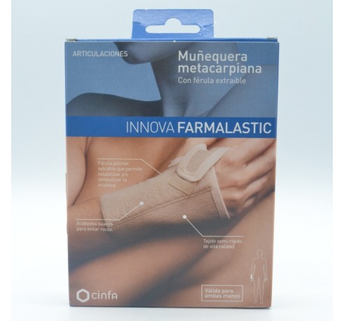 Compra Muñequera Metacarpiana con Férula extraíble Farmalastic.