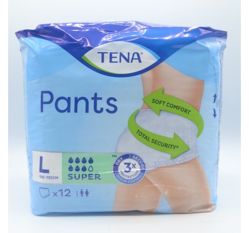 TENA PANTS SUPER T/L GRANDE 12 UDS. Cuidado del adulto