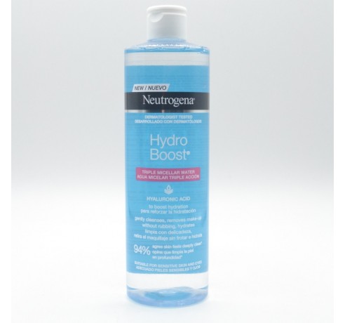 NEUTROGENA HYDRO BOOST AGUA MICELAR TRIPLE ACCION 400 ML Limpieza facial