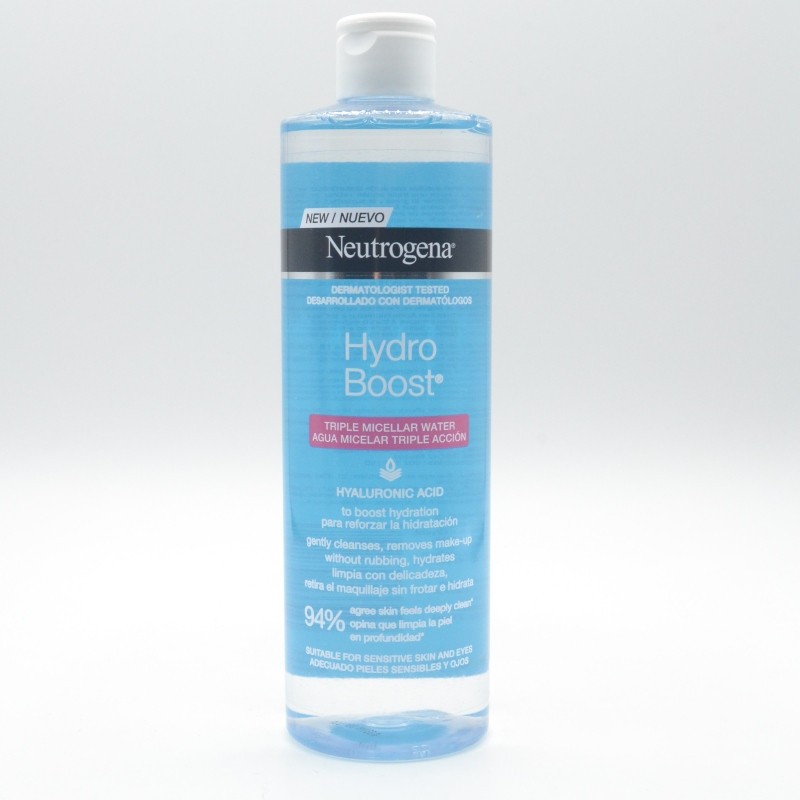 NEUTROGENA HYDRO BOOST AGUA MICELAR TRIPLE ACCION 400 ML Limpieza facial