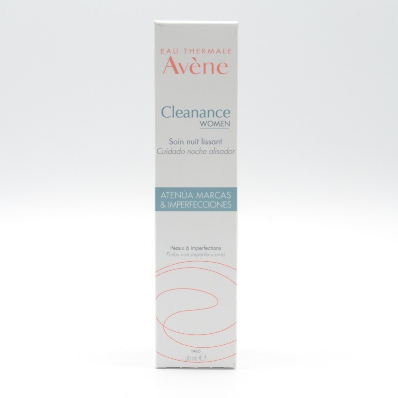 AVENE CLEANANCE WOMAN CUIDADO NOCHE ALISADOR 30 ML Acné