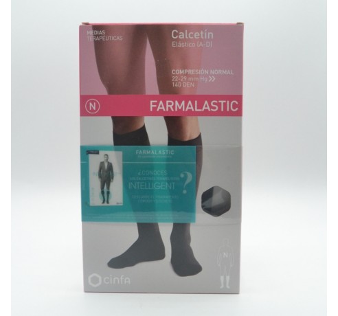 CALCETIN COMPRESION NORMAL NEGRO T/G FARMALASTIC Fajas y collarines