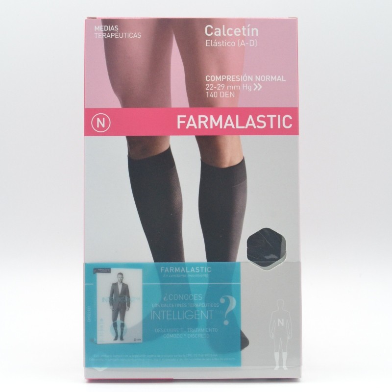 CALCETIN COMPRESION NORMAL NEGRO T/M FARMALASTIC Fajas y collarines