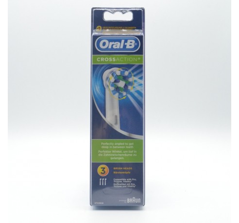 ORAL-B RECAMBIO C.E.CROSS ACTION 3 U Cepillos