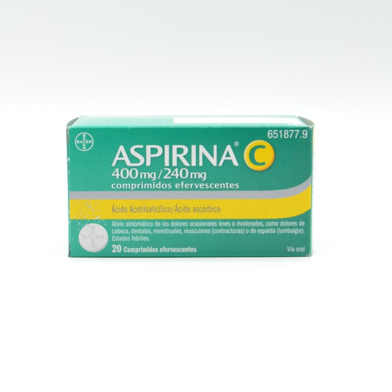 ASPIRINA C 400/240 MG 20 COMPRIMIDOS EFERVESCENT Otros anti-inflamatorios orales