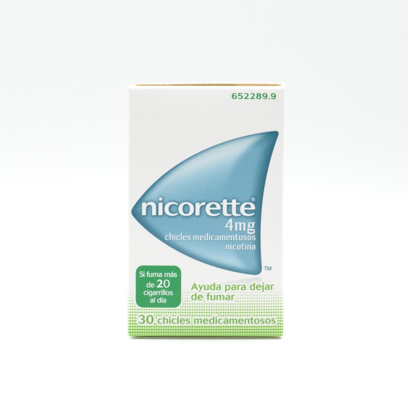NICORETTE 4 MG 30 CHICLES Anti-tabáquicos
