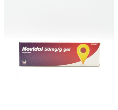 NOVIDOL 50 MG/G GEL TOPICO 1 TUBO 60 G Antiflamatorios tópicos