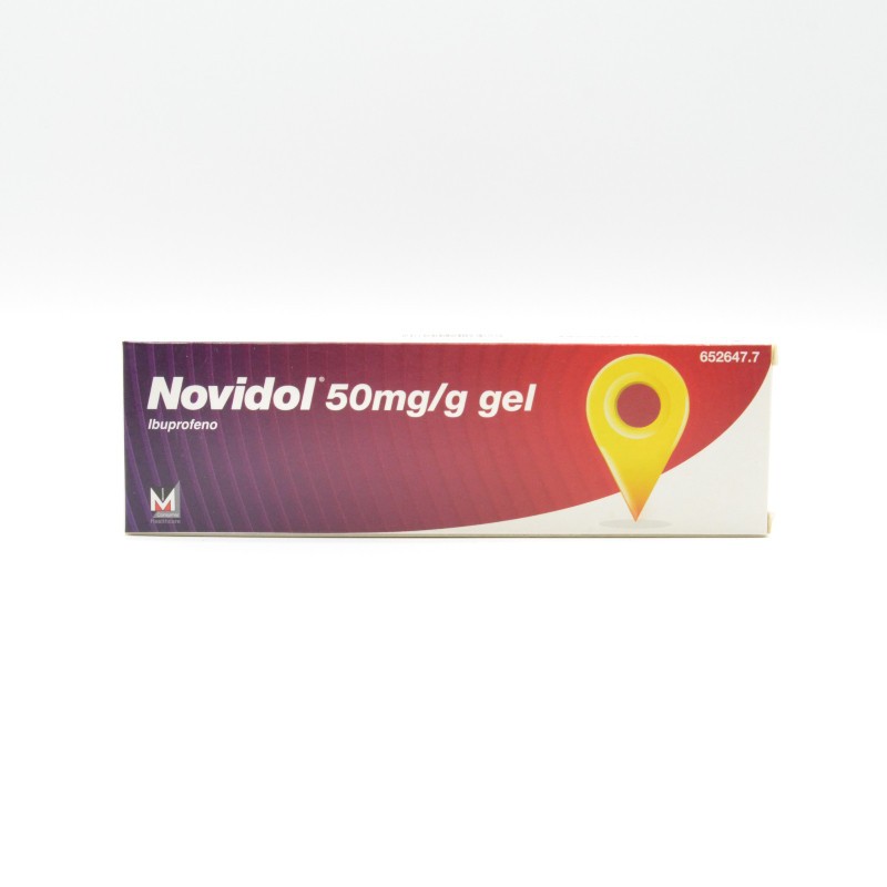 NOVIDOL 50 MG/G GEL TOPICO 1 TUBO 60 G Antiflamatorios tópicos