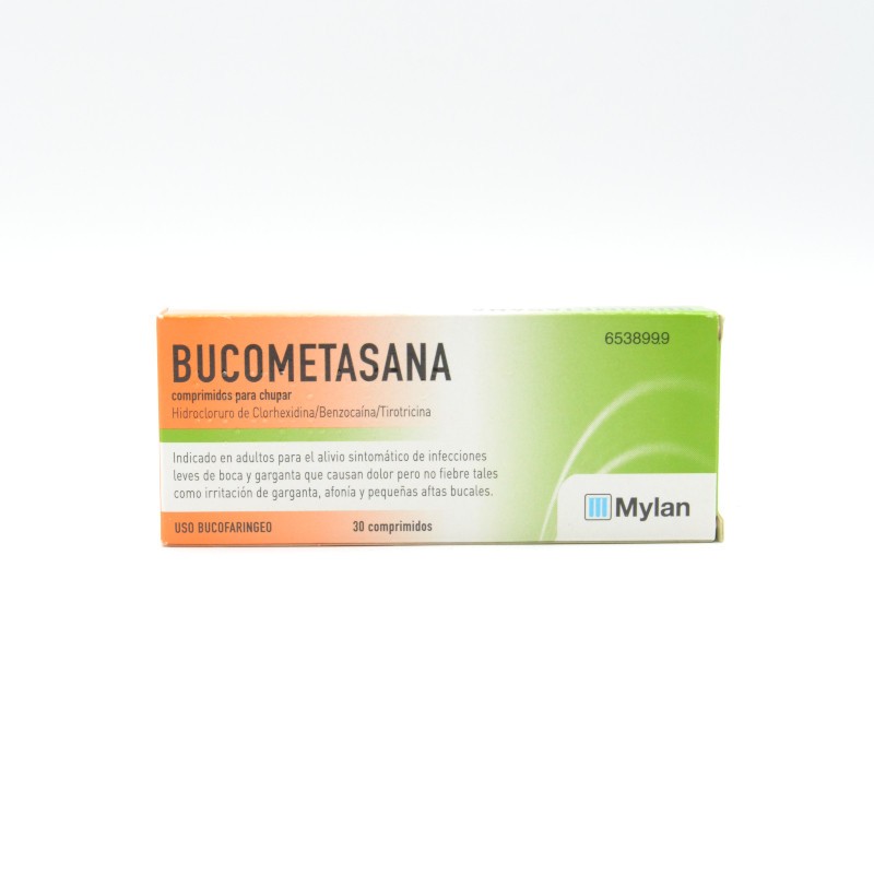 BUCOMETASANA 30 COMPRIMIDOS PARA CHUPAR Dolor de garganta