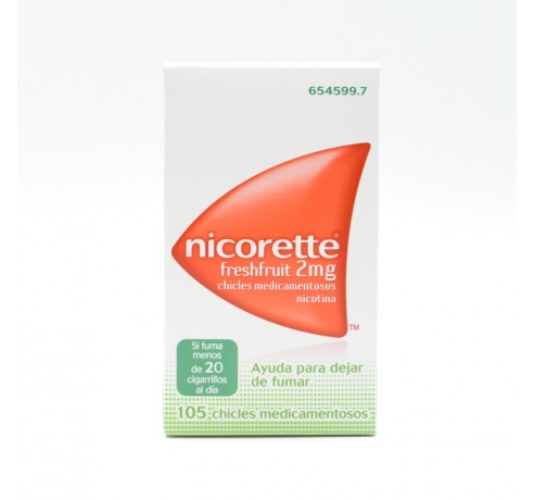 NICORETTE FRESHFRUIT 2 MG 105 CHICLES Anti-tabáquicos