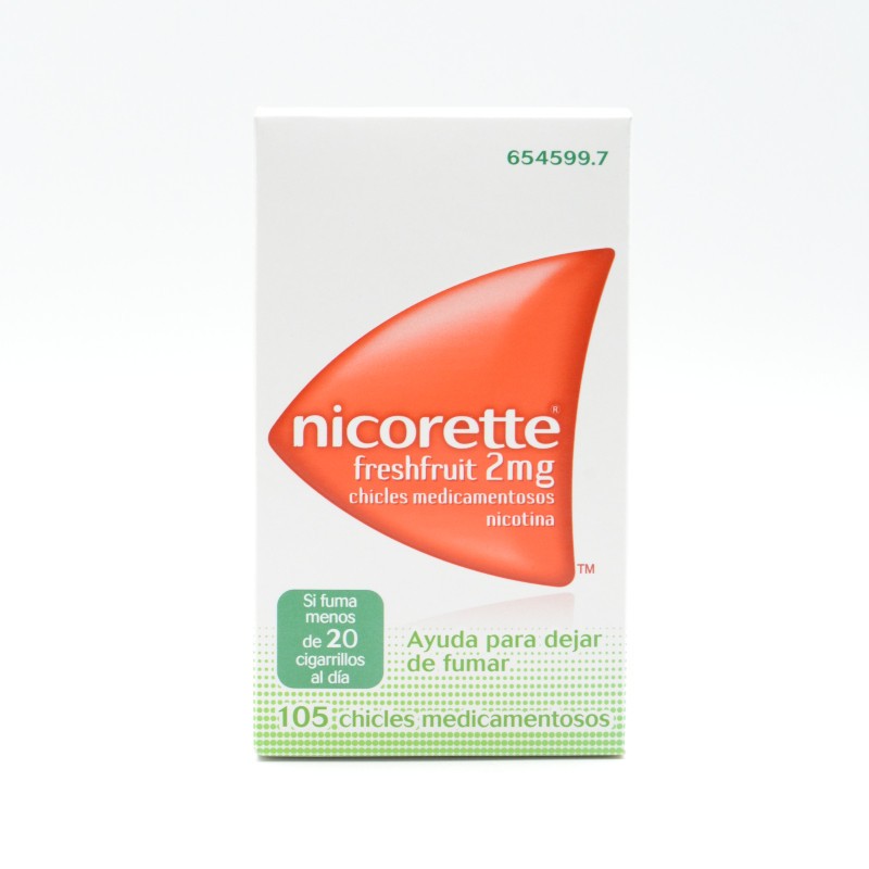 NICORETTE FRESHFRUIT 2 MG 105 CHICLES Anti-tabáquicos