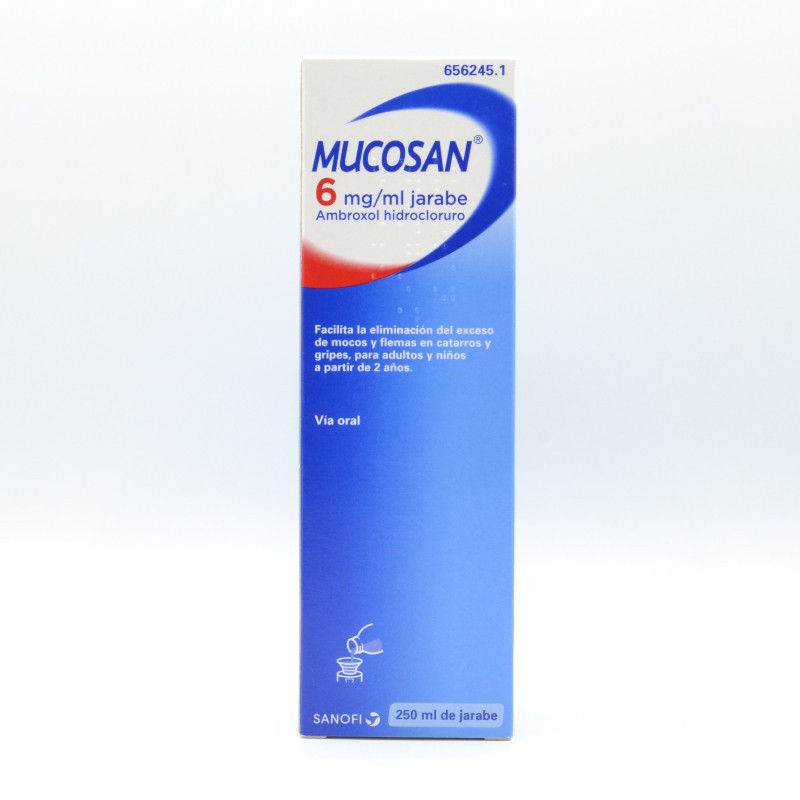 MUCOSAN 6 MG/ML JARABE 250 ML-AMBROXOL- Jarabes tos con moco adulto