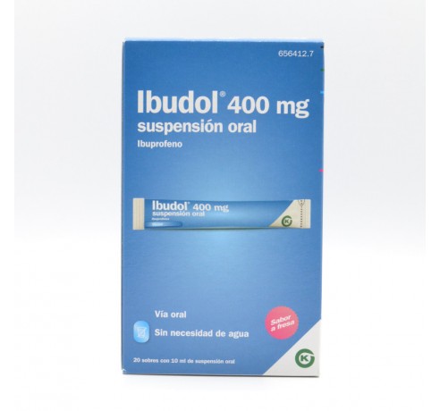 IBUDOL 400 MG 20 SOBRES SUSPENSION ORAL Ibuprofeno