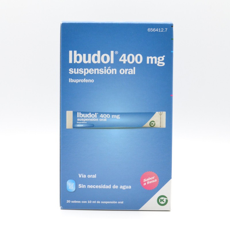 IBUDOL 400 MG 20 SOBRES SUSPENSION ORAL Ibuprofeno
