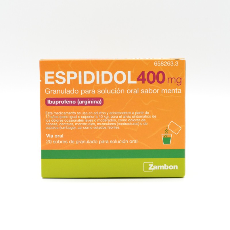 ESPIDIDOL 400 MG 20 SOBRES GRANULADO SOLUCION OR Ibuprofeno