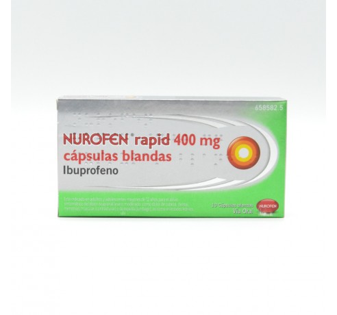 NUROFEN RAPID 400 MG 10 CAPSULAS BLANDAS Ibuprofeno