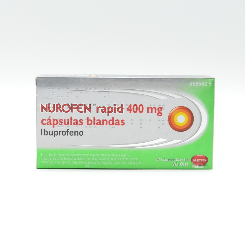 NUROFEN RAPID 400 MG 10 CAPSULAS BLANDAS Ibuprofeno
