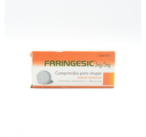 FARINGESIC NARANJA 20 COMPRIMIDOS PARA CHUPAR Dolor de garganta