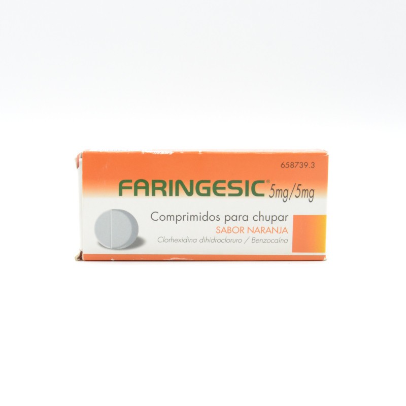 FARINGESIC NARANJA 20 COMPRIMIDOS PARA CHUPAR Dolor de garganta