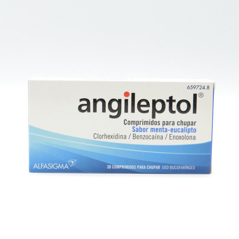 ANGILEPTOL 30 COMPRIMIDOS PARA CHUPAR MENTA-EUCA Dolor de garganta