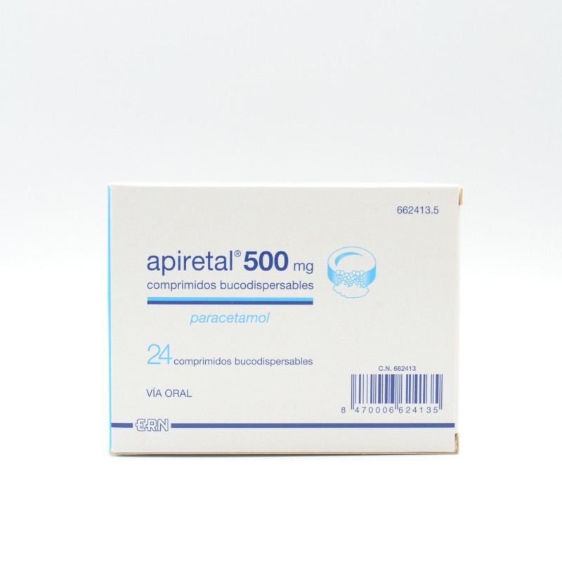 APIRETAL 500 MG 24 COMPRIMIDOS BUCODISPERSABLES Paracetamol