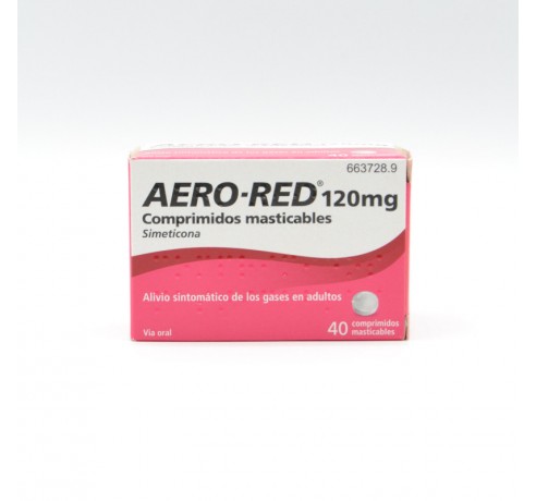 AERO RED 120 MG 40 COMPRIMIDOS MASTICABLES Antiflatulentos