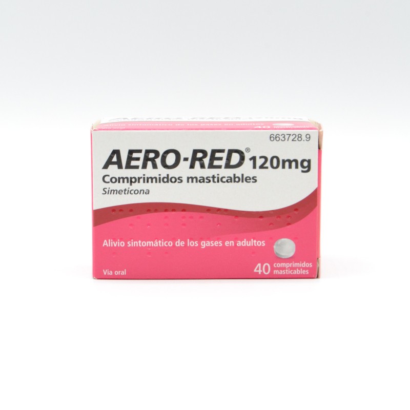 AERO RED 120 MG 40 COMPRIMIDOS MASTICABLES Antiflatulentos