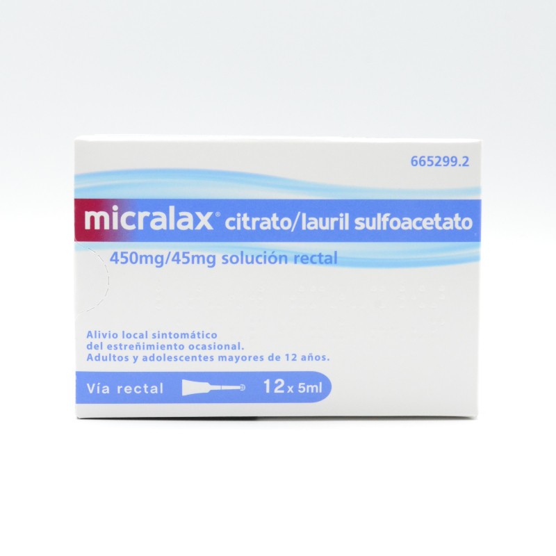 MICRALAX EMULSION RECTAL 12 MICROENEMAS 5 ML Supositorios y enemas