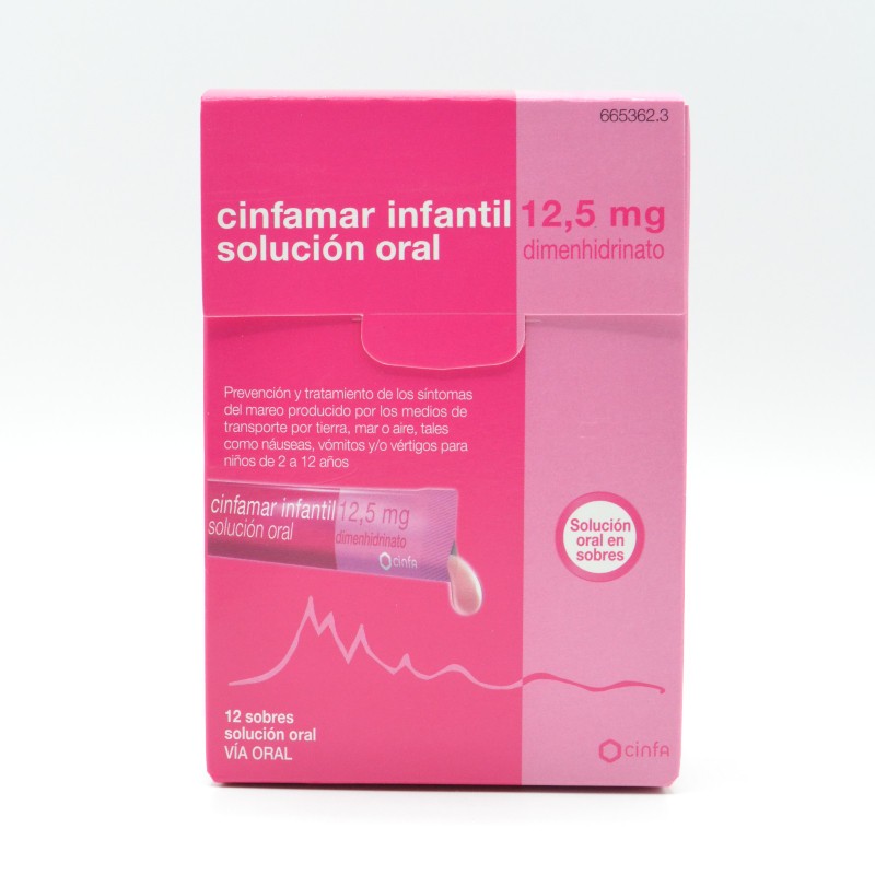 CINFAMAR INFANTIL 12.5 MG SOLUCION ORAL 12 UNIDOSIS Mareo