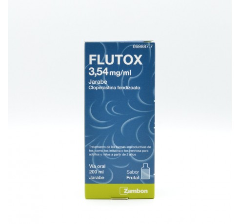 FLUTOX 3.54 MG/ML JARABE 200 ML Jarabe tos seca adulto