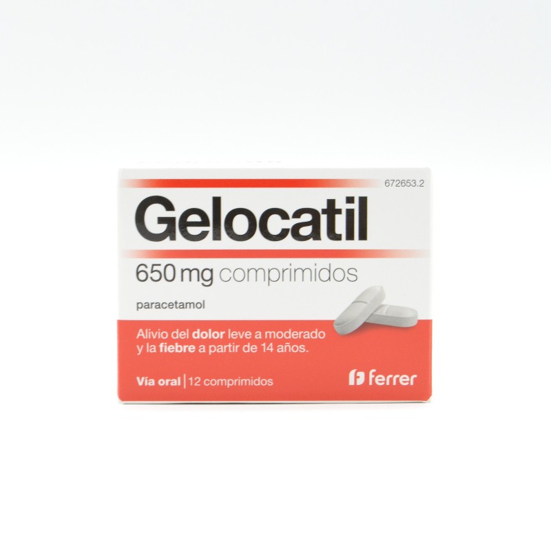 GELOCATIL 650 MG 12 COMPRIMIDOS Paracetamol