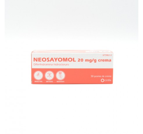 NEOSAYOMOL 2% CREMA 30 G Picaduras, rozaduras y eccemas