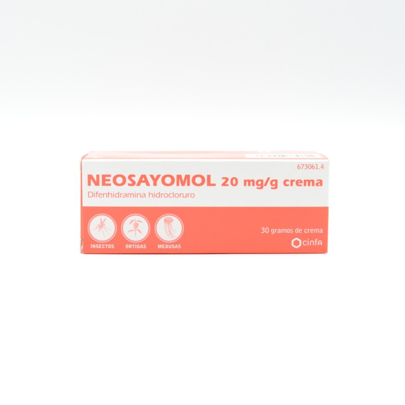 NEOSAYOMOL 2% CREMA 30 G Picaduras, rozaduras y eccemas