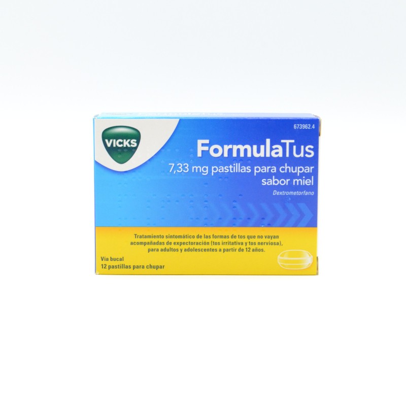 FORMULATUS 7.33 MG 12 PASTILLAS PARA CHUPAR MIEL Dolor de garganta FORMULATUS 7.33 MG 12 PASTILLAS PARA CHUPAR MIEL Dolor de garganta