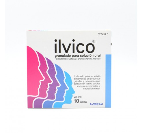 ILVICO 10 SOBRES GRANULADO SOLUCION ORAL Antigripales