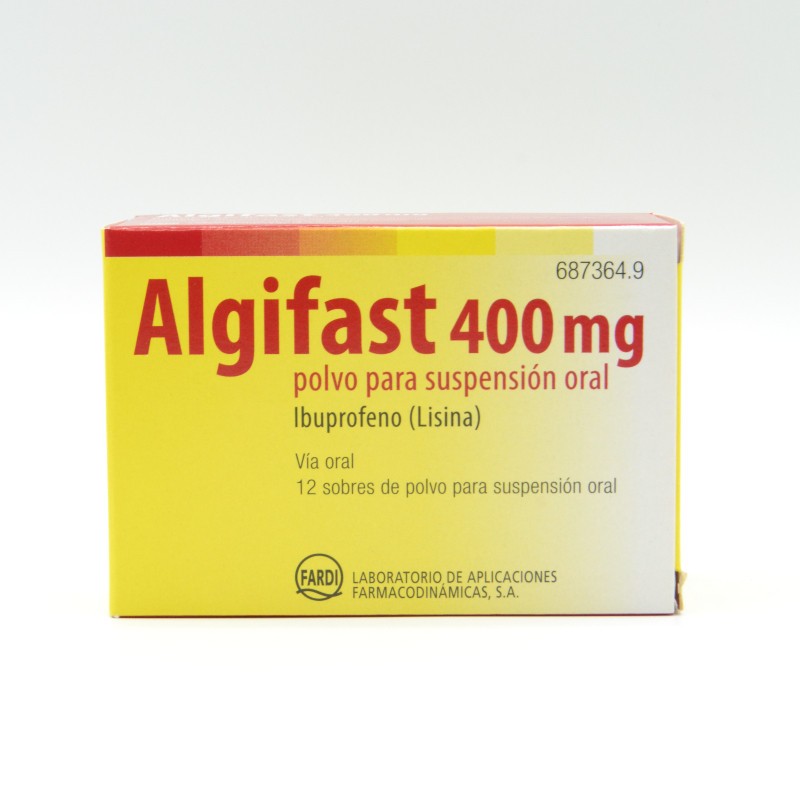 ALGIFAST 400 MG 12 SOBRES POLVO SUSPENSION ORAL Ibuprofeno