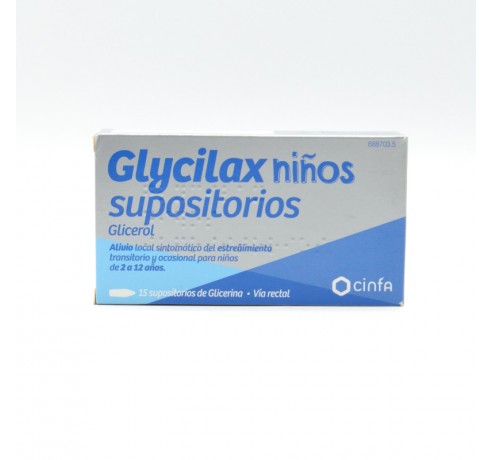 GLYCILAX SUPOSITORIOS GLICERINA INFANTIL 1.44 G Supositorios y enemas