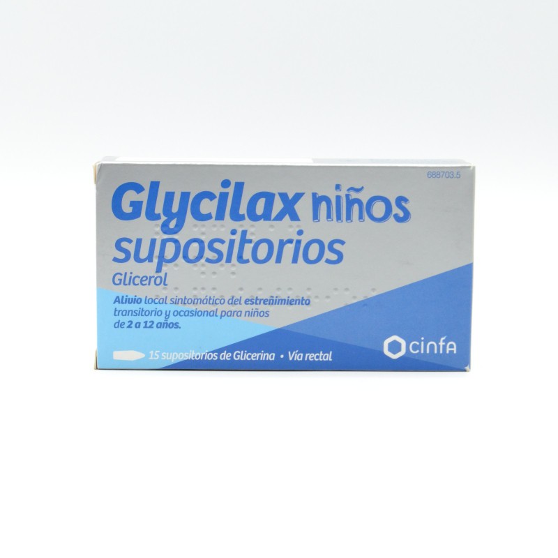 GLYCILAX SUPOSITORIOS GLICERINA INFANTIL 1.44 G Supositorios y enemas