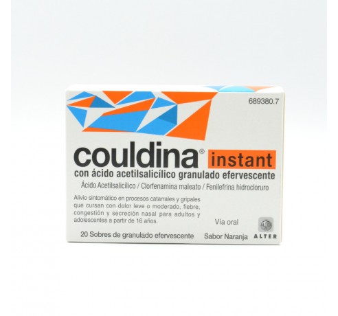 COULDINA INSTANT 20 SOBRES EFERVESCENTES Antigripales