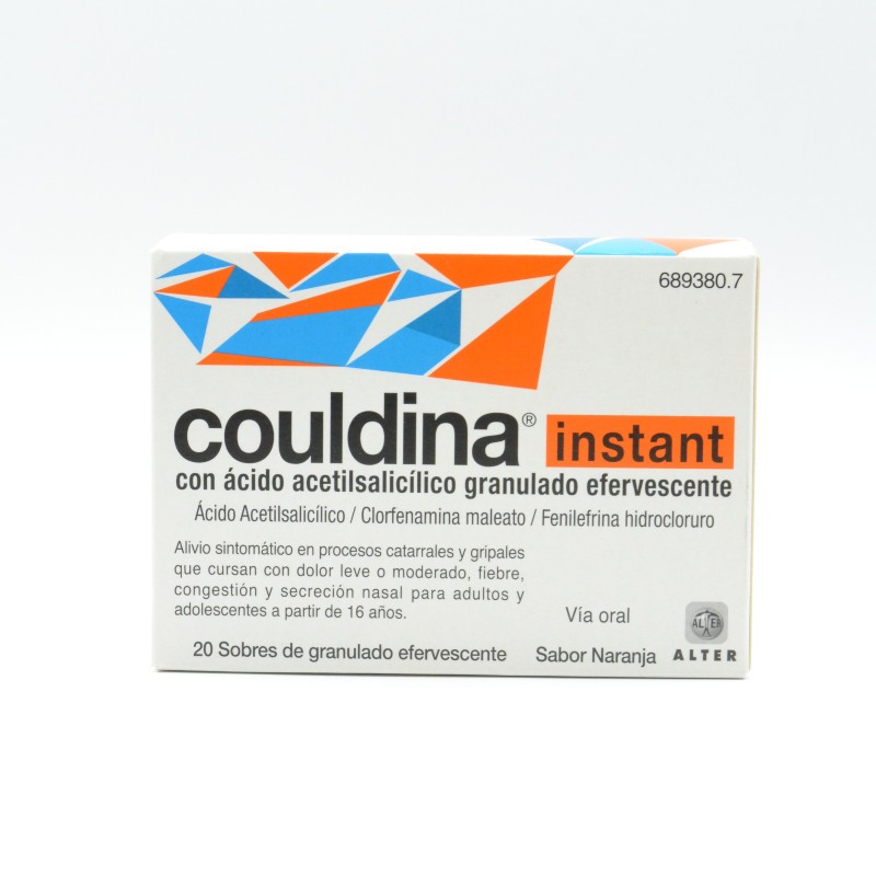 COULDINA INSTANT 20 SOBRES EFERVESCENTES Antigripales